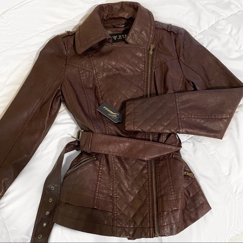 Guess Faux Leather Jacket